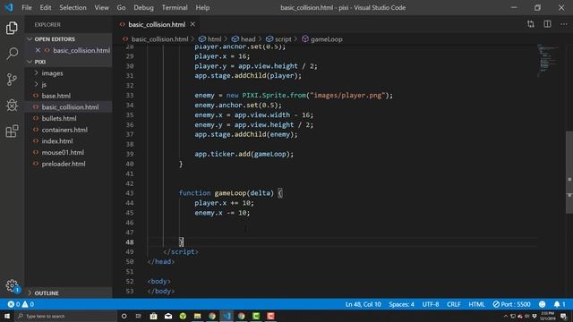 Pixi.js: Basic Collision Detection смотреть онлайн