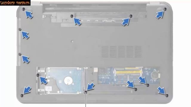 Dell inspiron 17R 3721/5721/3737/5737 Disassembly and fan cleaning - Laptop repair смотреть онлайн