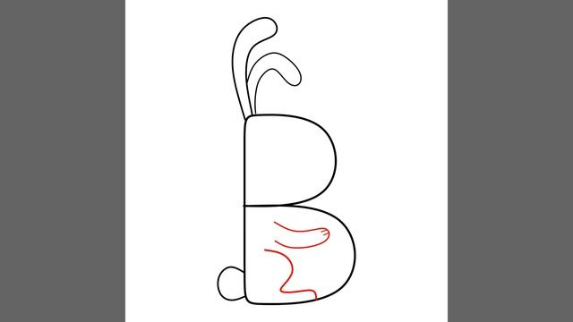 Drawing School: alphabet/ Рисуем алфавит, как рисовать зайца. смотреть онлайн