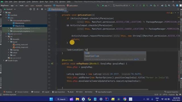 Show Current Location on Google Map in Android Studio using Java | Part 2 смотреть онлайн