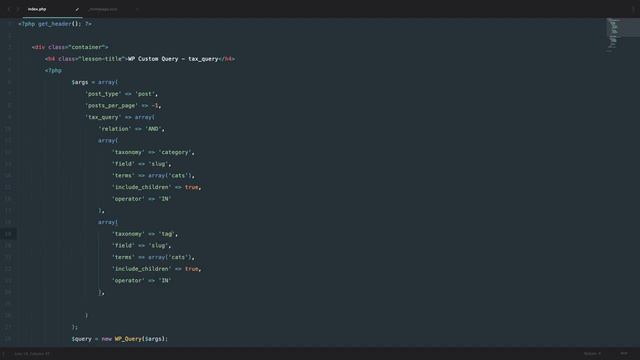 WordPress Custom Query Part 06 tax query смотреть онлайн