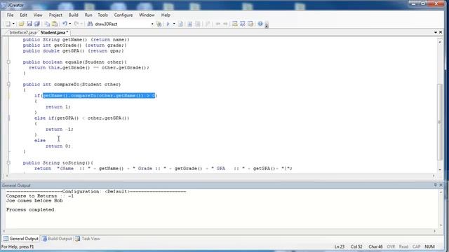 Interfaces Part 6: Comparable Interface (Java) смотреть онлайн
