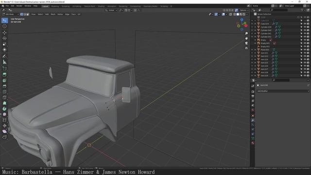Car 3D Modeling Part 2 | Retro Futurism - Timelapse Blender 3D смотреть онлайн