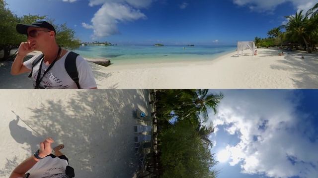Отправляю вас на Мальдивы. Райское место, океан, пляж Главный обзор Adaaran Hudhuran Fushi 4* 360 v смотреть онлайн