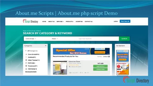 Submit your About.me php script | About.me Clone demo links to PHP Script Directory смотреть онлайн