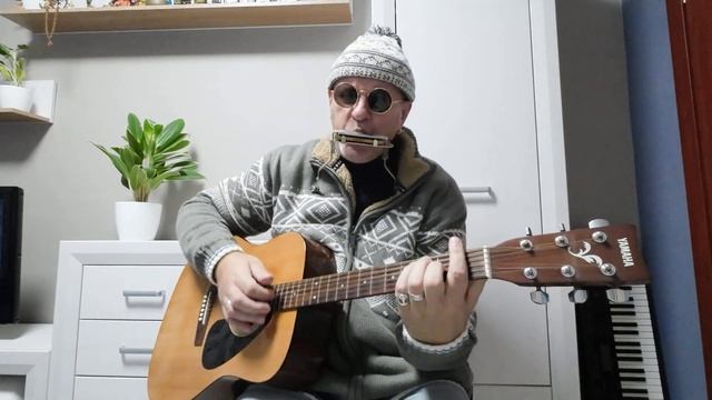 Губная гармошка и гитара We Wish You A Merry Christmas + табы смотреть онлайн