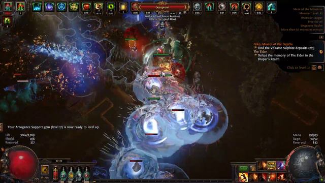 Path of Exile Guardian of the Minotaur Thug's Grip wit Maven Jug Gracial Hammer Div.Trauma Full run смотреть онлайн