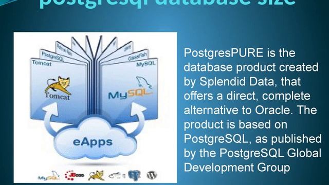 postgresql database size смотреть онлайн