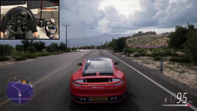 Porsche 911 Carrera - Forza Horizon 5 | Steering Wheel Gameplay смотреть онлайн