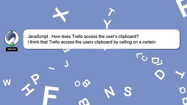 JavaScript : How does Trello access the user's clipboard? смотреть онлайн