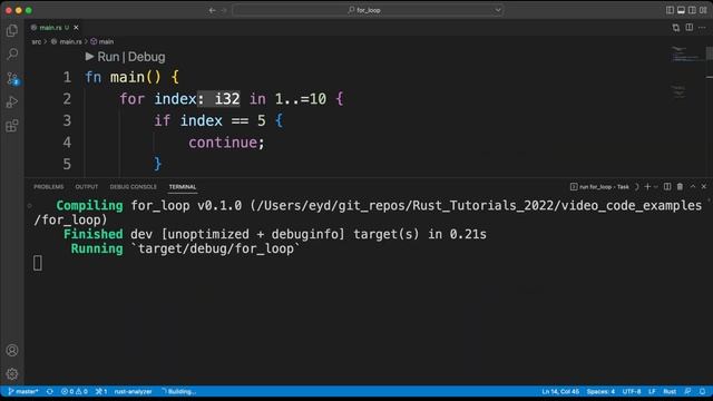 Rust Programming Tutorial #39 - for loop смотреть онлайн