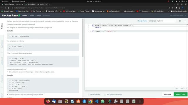 #16 Hackerrank : Mutations | Python HackerRank Solutions in Hindi | #python #hackerrank смотреть онлайн