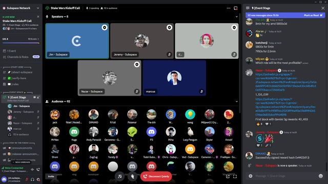 Subspace Network Stake Wars Kick Off Call смотреть онлайн