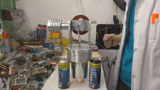 ДВИГАТЕЛЬ СТИРЛИНГА STIRLING ENGINE ПОХОДНЫЙ ГЕНЕРАТОР ИГОРЬ БЕЛЕЦКИЙ смотреть онлайн