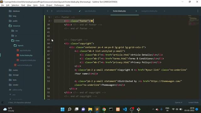 Integrating Template With Laravel Project | How To Integrate Template In Laravel | HINDI смотреть онлайн