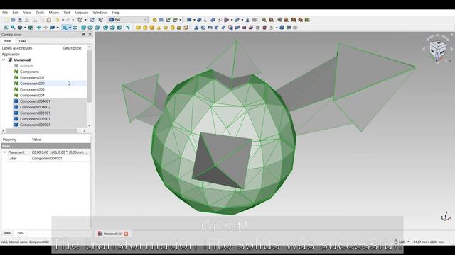 FreeCad Convert STL to Solid || Cannot convert because Shape is not a shell смотреть онлайн
