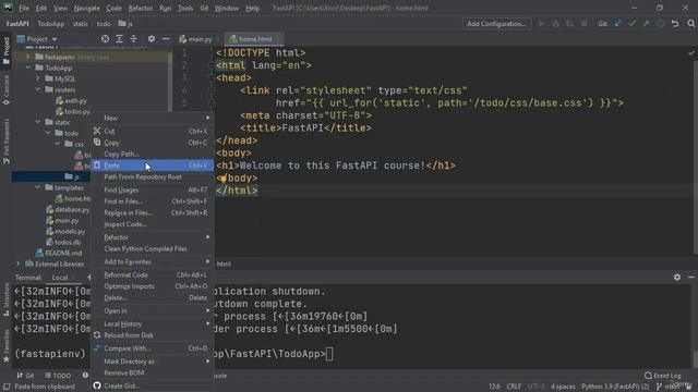 007 FastAPI Full Stack Adding CSS & JS to Static Files смотреть онлайн
