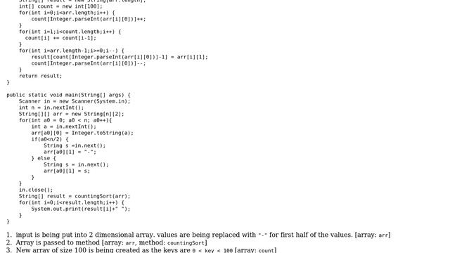 Sorting a 2-dimensional array with counting sort смотреть онлайн