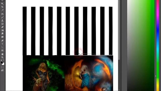 ЭФФЕКТ ЛОМАННОЙ РЕАЛЬНОСТИ В ПОЛОСАХ В ФОТОШОПЕ смотреть онлайн