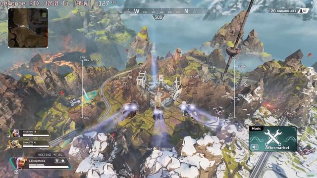 ? NVIDIA GeForce RTX 3050 Ti [Laptop, 95W] - Apex Legends gameplay benchmarks (1080p) смотреть онлайн