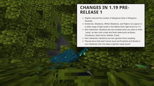 MINECRAFT 1.19 RELEASE IS COMING! (Wild Update Pre-Release 1) смотреть онлайн