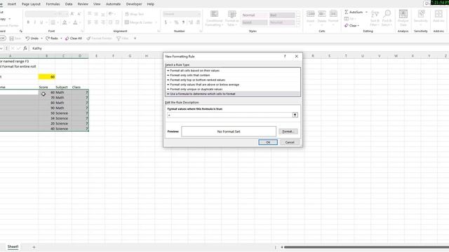 Excel tips 5 Conditional Formatting with formula and named range смотреть онлайн