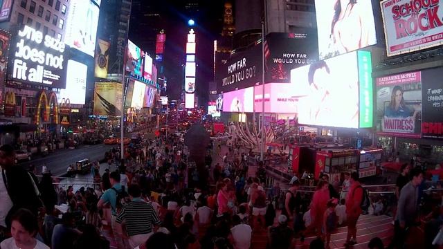 Ночной Таймс Сквер | Night Times Square HD by prianikov.ru смотреть онлайн