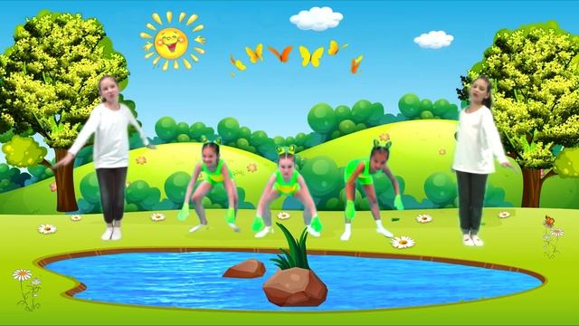 Танец лягушек. Head Shoulders Knees And Toes