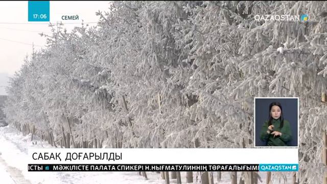 Семейде аязға байланысты мектеп оқушыларына сабақ болмайды смотреть онлайн