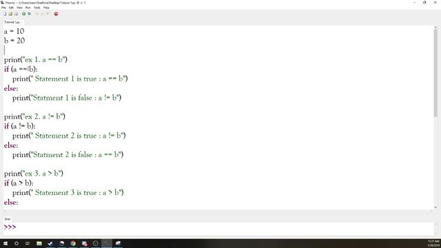 Comparison Operators and If Statement - Python tutorial Episode 3 смотреть онлайн