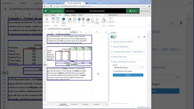 New Solver add-in for Excel Online, Excel on iPad смотреть онлайн