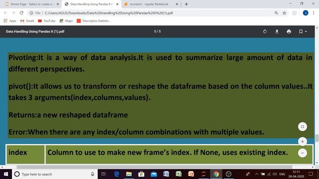 Sorting,pivoting:Python Pandas II & Quiz смотреть онлайн