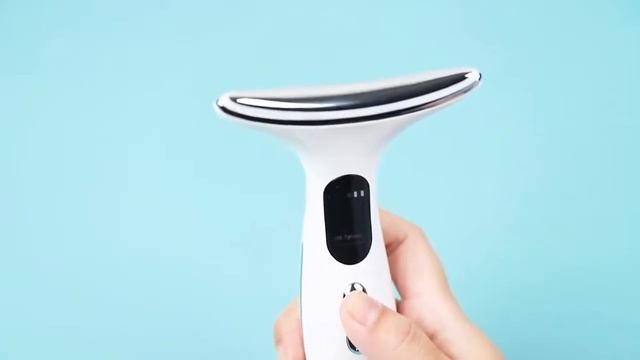 Neck Beauty Device EMS Micro-Current Three-color Light Facial Lifting! смотреть онлайн