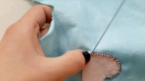 Как вручную пришить аппликацию. Обмёточный (петельный шов). Blanket Stitch.