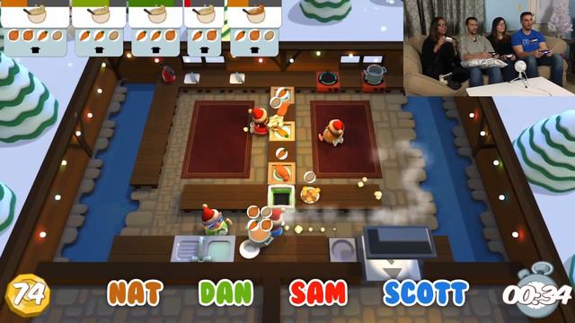 Holiday RAGE!!! | Overcooked: The Festive Seasoning DLC #1 (4-Player) смотреть онлайн
