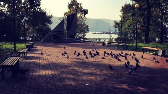 Сквер у городской набережной г.Николаевска-на-Амуре смотреть онлайн