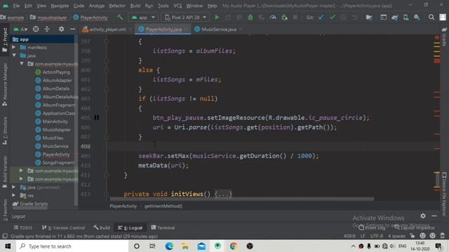 How To Create Music Player - Android Studio Tutorial | Play Audio Files From Services Part - 16 смотреть онлайн