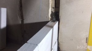 Перегородки в квартире из газобетона, монтаж.