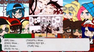 MLB react to Marinette as Shinobu! | Gacha Club