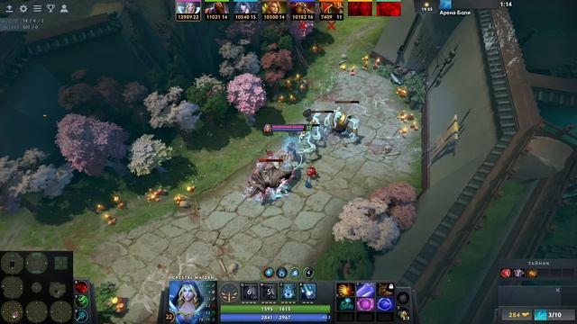 ГАЙД НА CRYSTAL MAIDEN через ИНТЕЛЛЕКТ / WORLD OF DOTA / Дота 2 смотреть онлайн