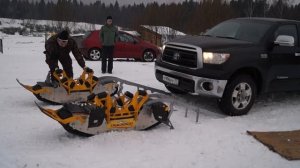 Установка Гусениц TrackNGo на Toyota TUNDRA или наоборот Установка Toyota TUNDRA на гусеницы