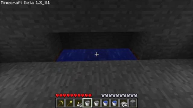 Minecraft Tutorial: How to make an infinite water source in you house смотреть онлайн