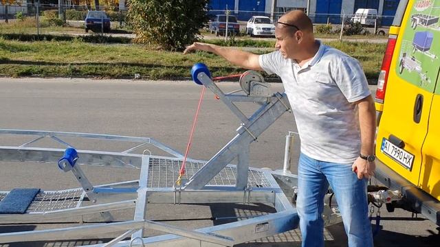 Прицеп лафет Для катера, яхты до 5,2тонн. 150000УА. Белая церковь Вадим. смотреть онлайн