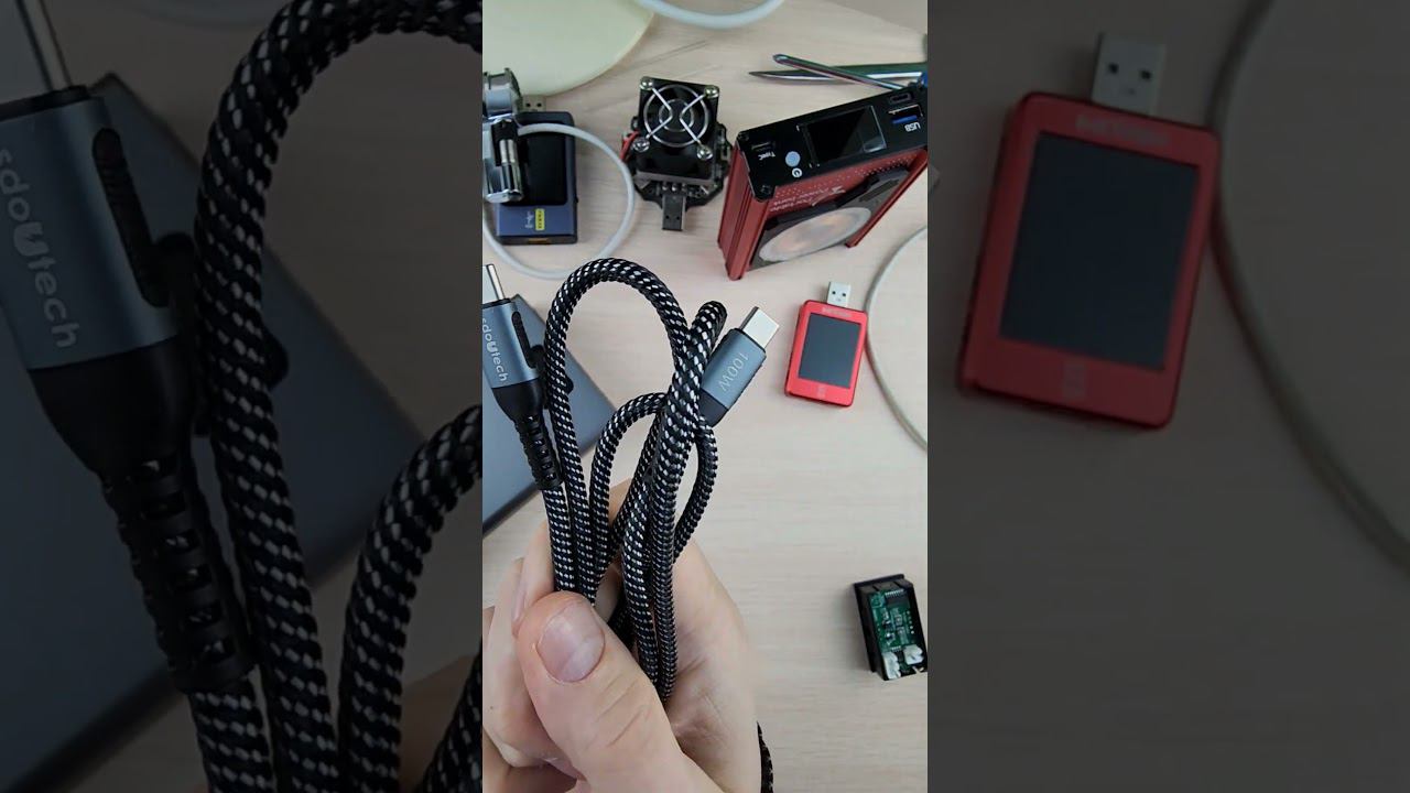 Кабель USB-C 100W с чипом на 240W и внешний аккумулятор с поддержкой Supervooc для Realme смотреть онлайн