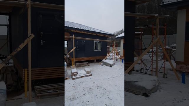 Продажа дома 10×11 с террасой 3×4 в коттеджном посёлке Фаворит. смотреть онлайн