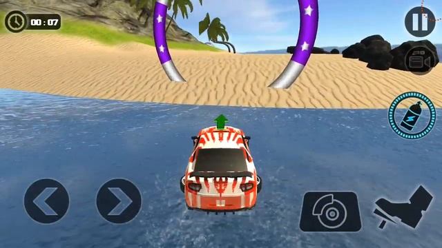 Floating Water Surfer Car Driving Beach Racing Android Gameplay #3 смотреть онлайн