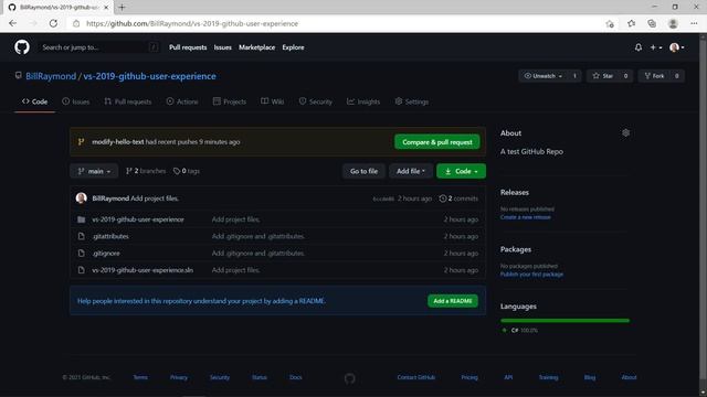 Learn the new GitHub user experience in Visual Studio 2019 смотреть онлайн
