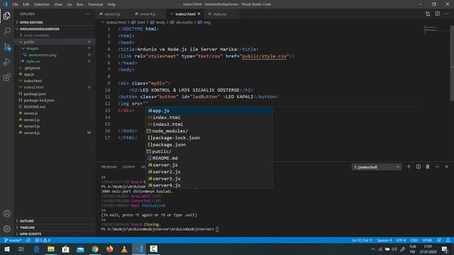 6- css ile sayfa tasarımı (Arduino ve Node.js) смотреть онлайн