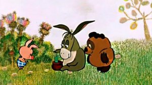 Пятачок пришел к Иа с тряпочкой от шарика