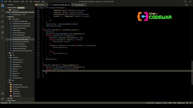 63. Corrección de Bugs, parte 2 - Sistema Farmacia PHP JS MYSQL HTML CSS смотреть онлайн